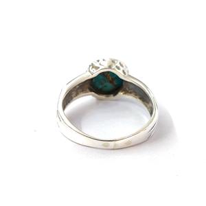 Anillo de Cobre Azul TQ, Anillo de Plata de Ley 925 con Piedras Preciosas, Colección Hecha a Mano de Cobre Azul TQ, Anillos Finos, Joyería de Plata, Precio al por Mayor - Product Image 2