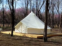 Tente yourte mongole, tente de camping en plein air, tente pyramidale, stand d'exposition de style européen pour camping, banquet de mariage, événement