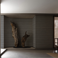 Revêtement mural souple en pierre de terre battue flexible de style campagnard pour la décoration intérieure et extérieure