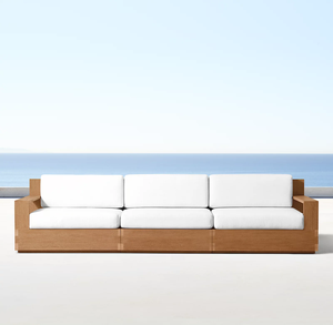 High Quality Garden <b>Sofa</b> Set <b>Wooden</b> Outdoor Teak Furniture Weather Patio Solid All Modern Standard Wood <b>Frame</b> Packing Tuin Set - Product Image 4