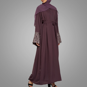 Vestido Abaya de Dubái de manga larga, vestido turco <span class=keywords><strong>marroquí</strong></span>, elegante, étnico, islámico, caftán, última moda, talla grande, novedad de <span class=keywords><strong>2021</strong></span> - Product Image 3