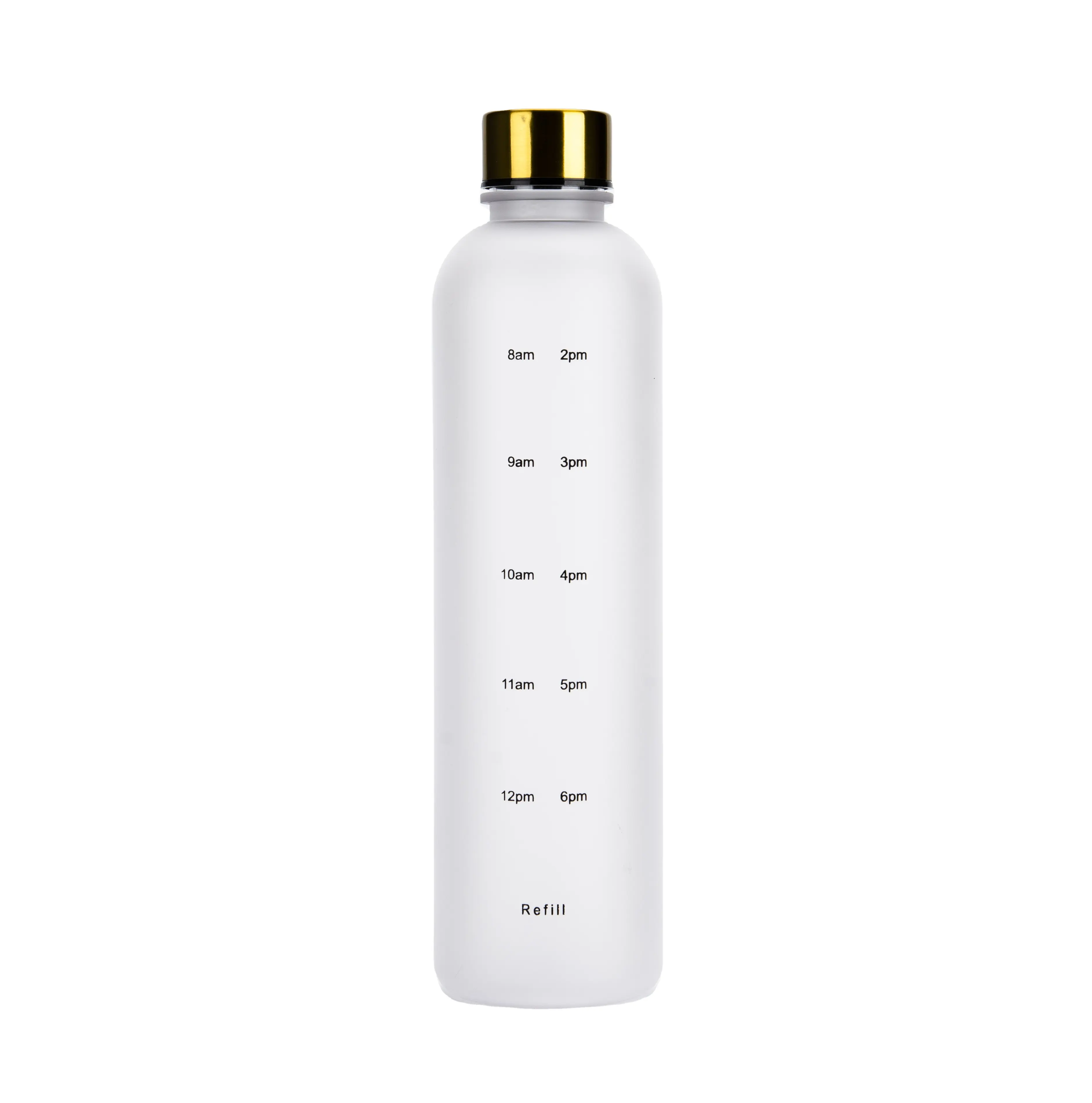 BPA ücretsiz buzlu Tritan plastik sızdırmaz ve damla dayanıklı 1 litre 32 Oz motivasyon su şişesi ile zaman işaretleyici hatırlatma