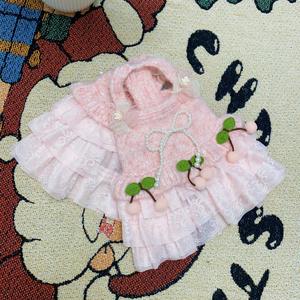 سترة محبوكة مريحة للكلاب لفصلي الخريف والشتاء، ملابس للكلاب الصغيرة جداً، ملابس مصممة للحيوانات الأليفة، فستان للكلاب، ملابس فاخرة للحيوانات الأليفة - Product Image 4