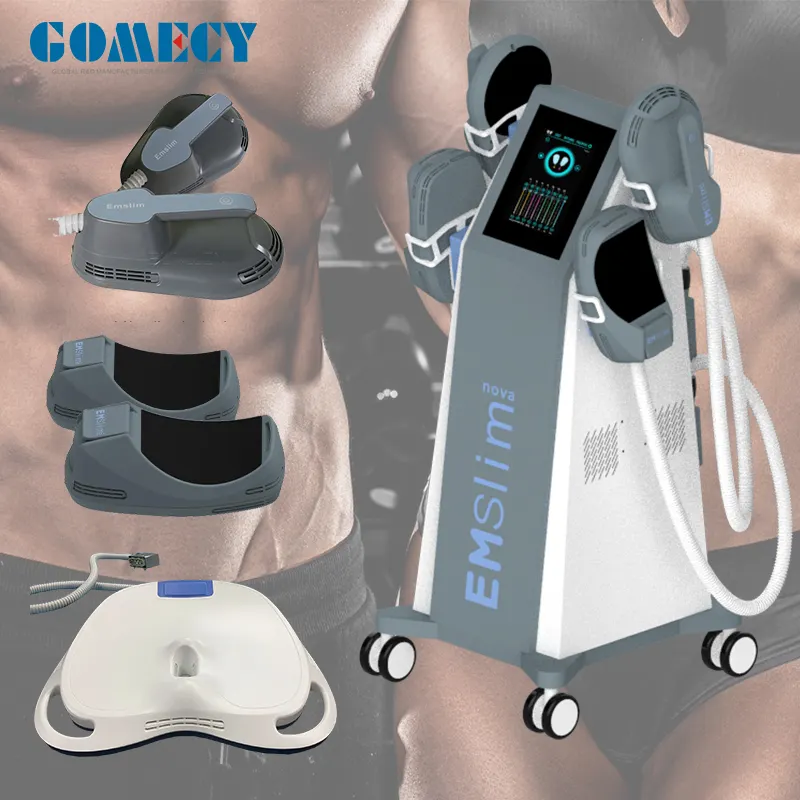 Wholesale 4 Handles Weight Loss Body Belly Sculpting Fat Burning Machine For Sale Ems Private Chair Painless Emslim 10 Tesla