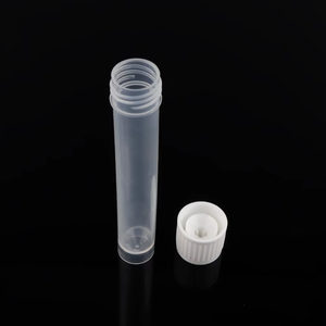 Tube de conservation d'<span class=keywords><strong>ADN</strong></span>/RNA fécal stérile de haute qualité de 15 ml avec cuillère pour tests de laboratoire - Product Image 3