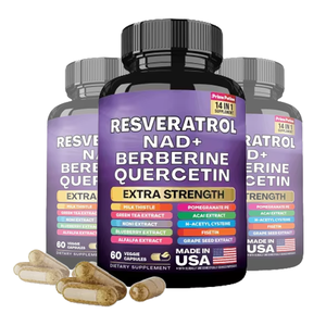 Vente chaude Suppléments Trans NAD + Resvératrol et Berbérine Nicotidamide Y Acide Hyaluronique Myrtille Anti-Aginger NAD Capsules - Product Image 2