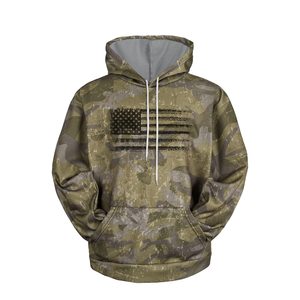 Sudaderas Patrióticas de Alta Visibilidad para Hombre, con Estampado de Bandera, Ribete Reflectante, Otoño, ODM, Poliéster/Algodón para Seguridad - Product Image 3