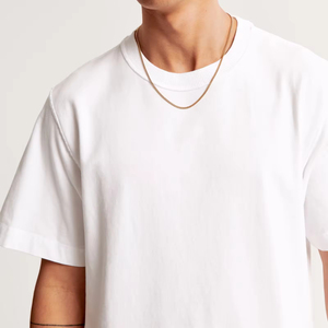 Streetwear Heavyweight <b>White</b> Boxy <b>Tee</b> Shirts High Quality 100% Cotton Cropped Tshirt Men Blank Plain Oversized T-Shirt - Product Image 3