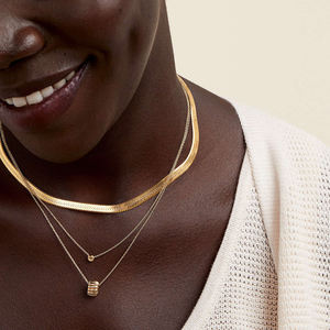 Collar <span class=keywords><strong>de</strong></span> Joyería Francesa <span class=keywords><strong>de</strong></span> Plata <span class=keywords><strong>de</strong></span> Ley 925 con Baño <span class=keywords><strong>de</strong></span> Oro Vermeil, Collar <span class=keywords><strong>Charlotte</strong></span> - Product Image 4