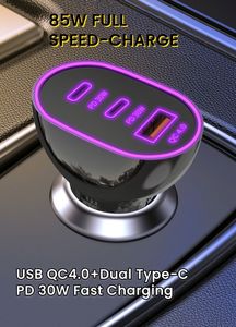 ที่ชาร์จในรถยนต์ PD 30W 85W USB C TYPE-C PPS PD QC4.0 ชาร์จเร็ว ที่ชาร์จในรถยนต์แบบ USB Type C สำหรับโทรศัพท์ Android - Product Image 6