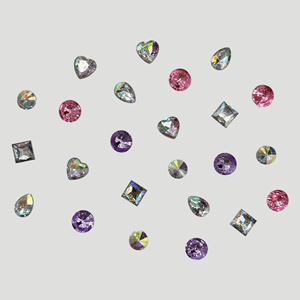 ชาร์มรองเท้าคริสตัลหรูหราสำหรับตกแต่งรองเท้า Croc DIY ชาร์มเพชรประดับรองเท้าแบบชุด ชาร์มรองเท้าแตะแบบประกายวิบวับส่วนตัว - Product Image 2