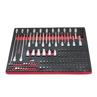 Ensemble d'outils en acier au chrome-vanadium de 258 pièces avec plateau EVA, kit d'outils à main pour la réparation automobile, la construction mécanique et l'usage domestique