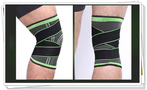 Sangle ajustable et personnalisée, <span class=keywords><strong>sport</strong></span>, basket-ball, housse pour genou, tricot 3d, <span class=keywords><strong>compression</strong></span> élastique, bon marché - Product Image 4