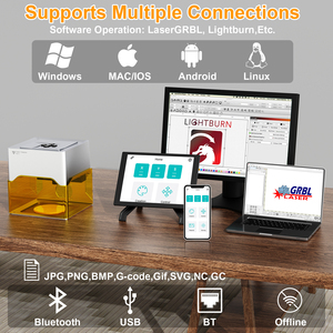 เครื่องแกะสลักเลเซอร์ TWOTREES เครื่องแกะสลักเลเซอร์ขนาดเล็ก CNC เครื่องพิมพ์เลเซอร์ DIY สำหรับทำโลโก้ เครื่องตัดงานไม้ พลาสติก - Product Image 6