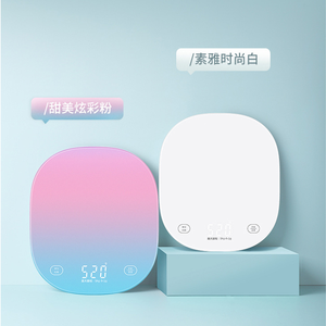 Báscula de cocina con pantalla LED de cristal templado alimentada por batería inteligente División 1g al por mayor - Product Image 5