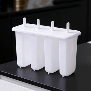 Nahe 4-Cavity Popsicle Mold Plastic Ice Cream Maker For Homemade Popsicles - Product Image 3