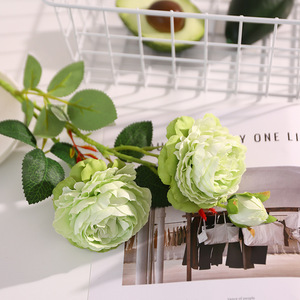 <b>Artificial</b> <b>Peonies</b> Silk Flowers High Simulation Wedding Decor Table Arrangement Classic Style Reusable Indoor Outdoor Use - Product Image 4