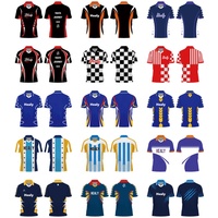 Polo de golf personnalisé avec logo, 100% polyester, impression intégrale, sublimation, tailles grandes, polos pour hommes