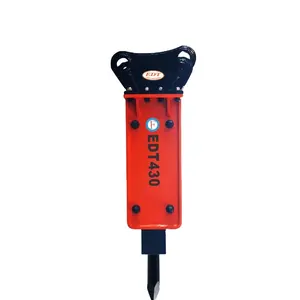 Yantai EDT 400 Top Type New Hydraulic Breaker for Excavator Construction Machinery Core Components Breaker Hammer Gearbox Chisel