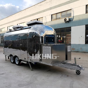 480x210cm (15 '9 "X 6' 11") barbacoa <span class=keywords><strong>pollo</strong></span> frito patatas fritas hamburguesa 1960s estilo remolque de comida de acero inoxidable - Product Image 2