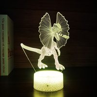 Vente directe d'usine Lampe décorative holographique 3D personnalisable avec télécommande à seize couleurs pour couloir coin