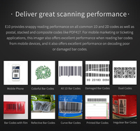 Module de numérisation QR 2D ultra compact E10 avec une bonne performance de numérisation, compatible avec Raspberry PI Mini MCU