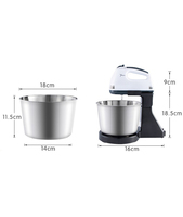 Robot de cuisine multifonctionnel, machine sur socle, mélangeur alimentaire, batteur sur socle, mélangeur à pâte, boulangerie, 6,8 L, machines à pétrir la pâte, mélangeur à pain, mélangeur alimentaire