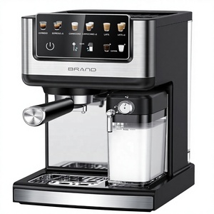 <span class=keywords><strong>Cafetera</strong></span> Espresso <span class=keywords><strong>Inteligente</strong></span> Comercial con Tanque de Agua de 2.0L y Tanque de Leche de 500ML, Bomba de 15 Bares de Alta Presión para Espumar - Product Image 1