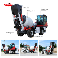 Livraison Gratuite CE Bétonnière Mobile Autochargeante Camion Malaxeur à Béton Autochargeur pour Projet de Conservance des Ressources Hydrauliques