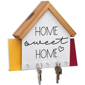 Llavero de madera de alta calidad para decoración de pared de oficina en <span class=keywords><strong>casa</strong></span> colgador con almacenamiento de gancho para sala de estar - Product Image 6