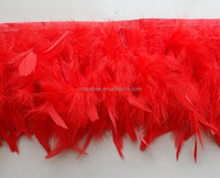 Frange de plumes de dinde courtes de 10 cm, design tendance, teintes, pour costumes de carnaval