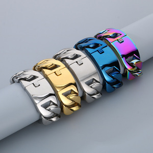Vente en gros Collier pour homme en acier inoxydable 316L avec grande chaîne à maillons cubains - Product Image 2