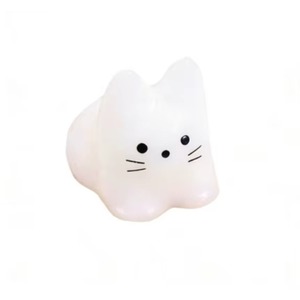 Jouets anti-stress super mignons en forme de petit chat blanc, Taba Squishy à remontée lente, jouets à presser en TPR pour soulager le stress, vente en gros - Product Image 1