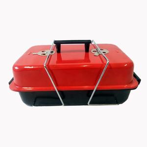 Vendita calda portatile Mini quadrato Hamburger barbecue Grill <span class=keywords><strong>in</strong></span> acciaio al carbonio e <span class=keywords><strong>ferro</strong></span> macchina per il campeggio carbone barbecue - Product Image 5