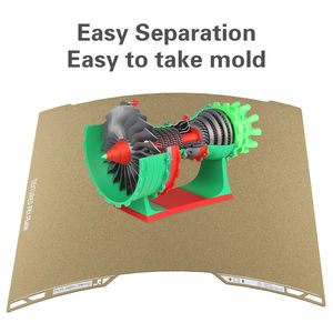 لوح بناء مزدوج الجوانب من ألياف الكربون PET مع نسيج PEI، صفيحة فولاذية مغناطيسية ذات نابض، سرير مسخن لطابعة Bambu Lab H2D ثلاثية الأبعاد - Product Image 5