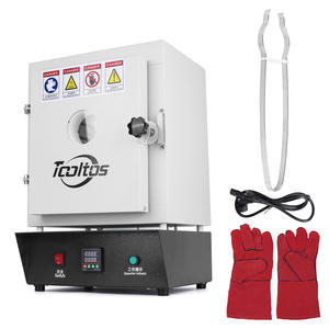 فرن رقمي بدرجة حرارة ثابتة 15*15*20 ، قالب جبس مصبوب للمجوهرات مع نافذة مراقبة - Product Image 1