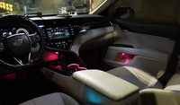 Kit de Actualización de Luz Ambiental de Arcoíris de 64 Colores, Apto para Toyota Camry 2018-2023, Accesorios de Luz LED Interior Symphony