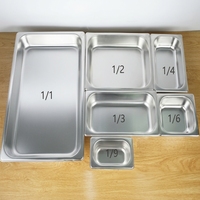 Bac gastronorme en acier inoxydable pour buffet, restaurant, traiteur, stockage alimentaire