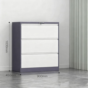 Archivador Vertical de Acero Moderno para Oficina en Casa, Archivador Metálico de Alta Calidad con 3 Cajones para Uso Escolar y de Almacén - Product Image 3