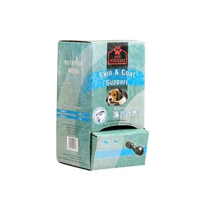 Scatola di spedizione in cartone ondulato a tripla parete creativa pieghevole a colori stampata portatile personalizzata per cibo per cani