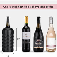 Refroidisseur de bouteille de vin portable sans glace |   Refroidisseur isotherme en acier inoxydable personnalisé pour vin de 750 ml