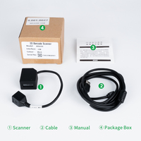 Lecteur de codes-barres 2D fixe Effon MS4200 avec interface USB, 200 lectures/seconde, détection automatique pour les systèmes de kiosque en libre-service