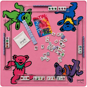 Tapete de Mahjong de Doble Cara Personalizado de Grateful Dead, Tapete de Mahjong Americano de Lujo con Diseño de Osos Bailarines, <span class=keywords><strong>Neopreno</strong></span> Premium con Revestimiento Antideslizante - Product Image 4