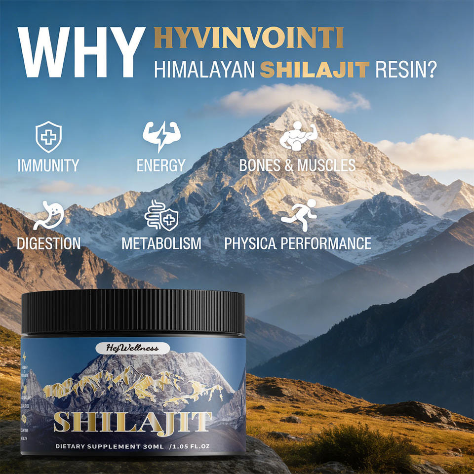 100% Organico Pure Himalayan Shilajit Resin Supplement With Fulvic Acid ...