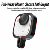 Cage de protection en alliage d'aluminium Insta360 GO Ultra, support métallique pour caméra d'action avec vis à molette