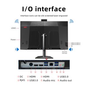 Ordinateur LCD 27 pouces avec <span class=keywords><strong>CPU</strong></span> I7 12e et 13e générations 16 Go de RAM 32 Go SSD 1 To et 2 To Options pour les jeux professionnels et les hôpitaux - Product Image 4