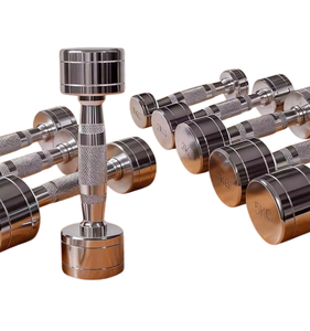Pure Steel Plated <b>Dumbbell</b> Round Head Solid Commercial Home Sports and Fitness Equipment Shaping - Product Image 5
