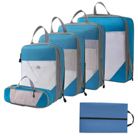 Lot de 6 cubes de compression de voyage personnalisés, imperméables et légers, pour l'organisation des bagages – Vente en gros à prix abordable