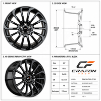 Jantes forgées usinées CNC CF 21 22 23 pouces 5x120 PCD 72.6 CB compatibles avec Range Rover L460 L405 personnalisées ODM