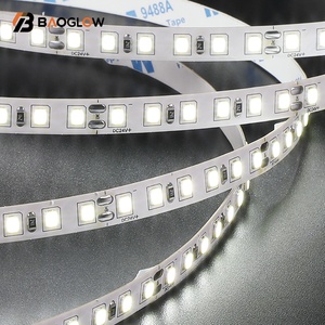 Tira de Luces LED para <span class=keywords><strong>TV</strong></span>, 24 V CC, 10 W, Smd2835, Adhesiva, Cortable, 120 LED, Blanca, 8 mm, Alta Densidad, Oferta 2025 - Product Image 1